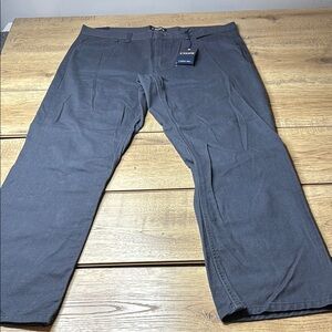 Chaps Gray 5 Pocket Comfort Twill Pants Size 35x30